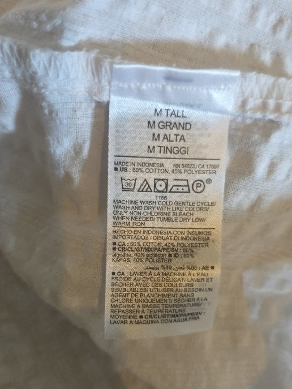 Old Navy White Peasant Blouse - Picture 4 of 4
